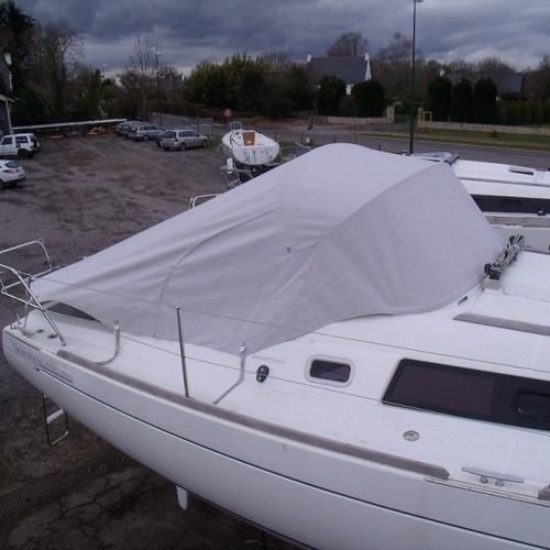 Telone di protezione per barca a vela - Oceanis 37 - TTOP Nautic - per cockpit / in PVC / grigio