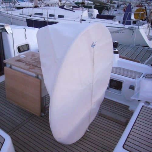 Telone di protezione per barca a vela - Oceanis 37 - TTOP Nautic - per ruota del timone / in PVC / grigio