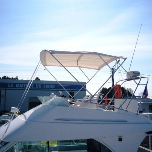Tendalino parasole per barca - Antares 9.80 - TTOP Nautic - per flybridge / con struttura in acciaio inossidabile / in PVC