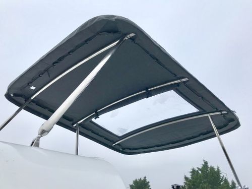 Tendalino parasole per catamarano - Lagoon 40 - TTOP Nautic - per cabina di pilotaggio / con struttura in acciaio inossidabile / in acrilico