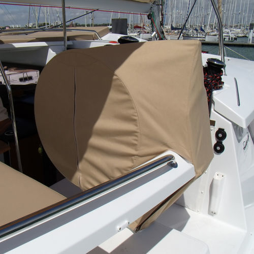 Telone di protezione per multiscafo sportivo - hel-44-h-bar - TTOP Nautic - per ruota del timone / in PVC / grigio