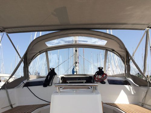 Capote di tuga per barca a vela - Oceanis 34.1 - TTOP Nautic - per cabina di pilotaggio / con struttura in acciaio inossidabile / con struttura in alluminio