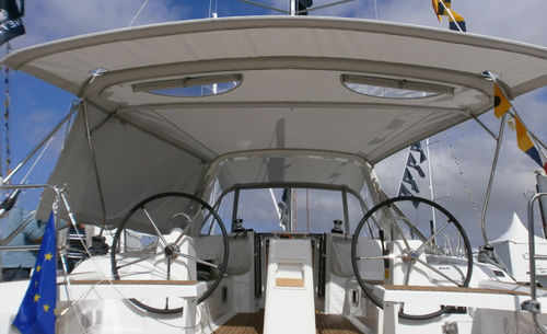 Tendalino parasole per barca a vela - oce-38-1-bi-ar - TTOP Nautic - per cabina di pilotaggio / per timoniere / con struttura in acciaio inossidabile