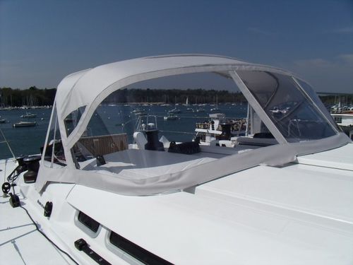 Capote di tuga per barca a vela - First 45 - TTOP Nautic - per cabina di pilotaggio / con struttura in acciaio inossidabile / blu