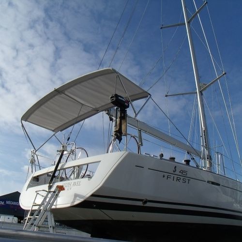 Tendalino parasole per barca a vela - First 45 - TTOP Nautic - per cabina di pilotaggio / per timoniere / con struttura in acciaio inossidabile