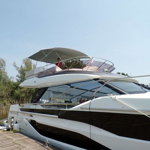 Tendalino parasole per barca - Prestige F4.9 - TTOP Nautic - per flybridge / con struttura in acciaio inossidabile / in PVC