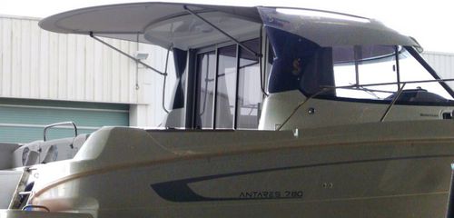 Capote di tuga per barca - Antares 7.80 - TTOP Nautic - per cabina di pilotaggio / con struttura in alluminio / in PVC