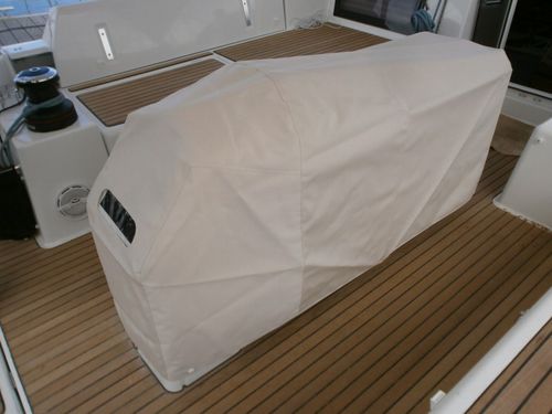 Telone di protezione per barca a vela - Sun Odyssey 490 - TTOP Nautic - per tavolo da pozzetto / in PVC / grigio