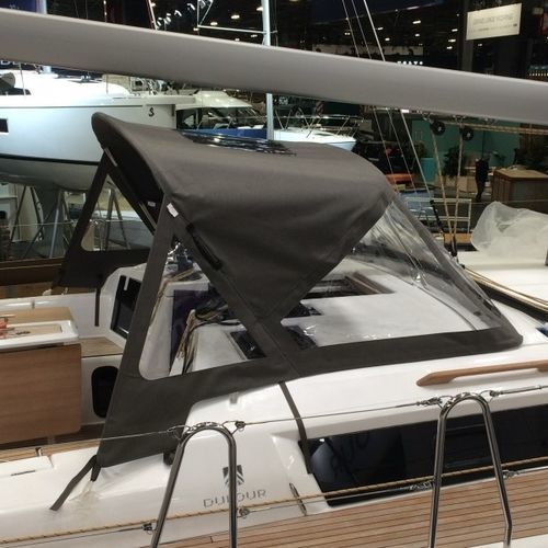 Capote di tuga per barca a vela - Dufour 430 - TTOP Nautic - per cabina di pilotaggio / con struttura in alluminio / con struttura in acciaio inossidabile