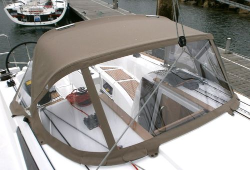 Capote di tuga per barca a vela - Sun Odyssey 349 - TTOP Nautic - per cabina di pilotaggio / con struttura in alluminio / con struttura in acciaio inossidabile