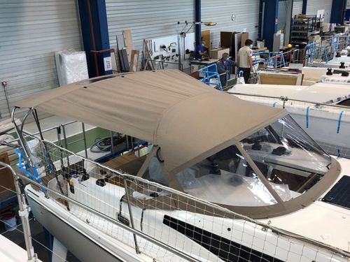 Tendalino parasole per barca a vela - Sun Odyssey 380 - TTOP Nautic - per cabina di pilotaggio / con struttura in acciaio inossidabile / in PVC