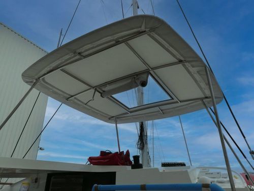 Tendalino parasole per barca - Neel 43 - TTOP Nautic - per barca a vela / per catamarano / per cabina di pilotaggio