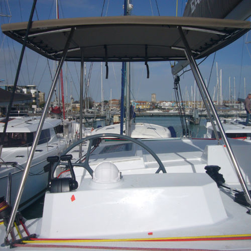 Tendalino parasole per barca - bal-4-0-fl-bi-fi-barr - TTOP Nautic - per catamarano / per cabina di pilotaggio / con struttura in acciaio inossidabile
