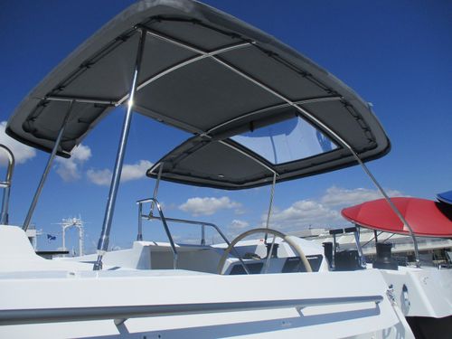 Tendalino parasole per barca - Elba 45 - TTOP Nautic - per catamarano / per cabina di pilotaggio / con struttura in acciaio inossidabile