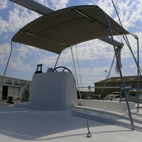 Tendalino parasole per barca - bal-4-5-fl-bi-fi - TTOP Nautic - per catamarano / per cabina di pilotaggio / con struttura in acciaio inossidabile