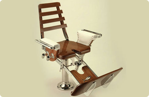 Sedia da combattimento per barca - Classic Tuna - Murray Products - con braccioli / in teak