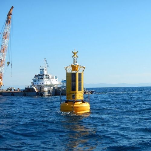 Boa di delimitazione - DB 16000 - Mobilis - oceanografica / per terminale portuario / gialla