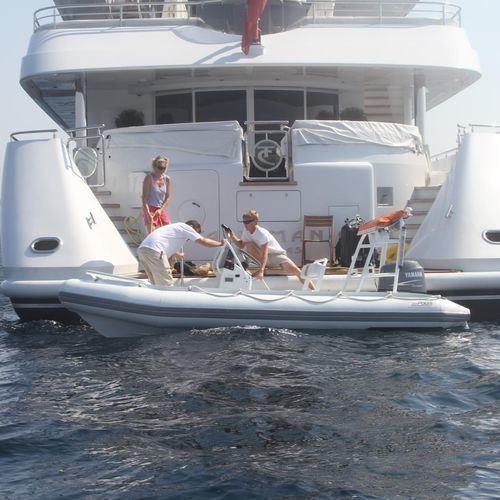 Gommone fuoribordo - SEAMASTER  - Polaris boat - pieghevole / con console centrale / max. 8 persone