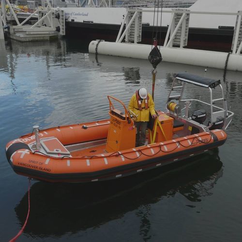 Barca professionale barca di salvataggio - FRC  - Polaris boat - fuoribordo / in alluminio / autoraddrizzante