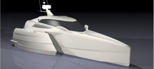 Cabin-cruiser trimarano - LOMOcean Design - fuoribordo / con cockpit chiuso / sportivo