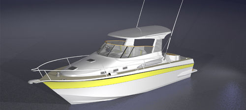 Cabin-cruiser entrobordo - Tournament 9 - LOMOcean Design - hard-top / da pesca sportiva