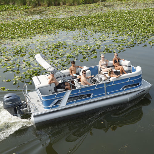 Pontoon boat fuoribordo - 20 C - Stardeck by starcraft - open / con console laterale / da sci nautico