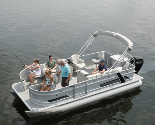 Pontoon boat fuoribordo - EX 20 FD - Stardeck by starcraft - open / con console laterale / da pesca