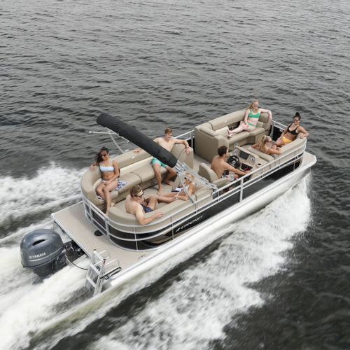 Pontoon boat fuoribordo - 22 R - Stardeck by starcraft - open / con console laterale / da sci nautico