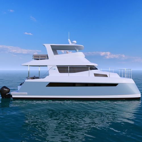 Cabinato catamarano - Powerplay  42 - Powerplay Power Catamarans - entrobordo / bimotore / con fly