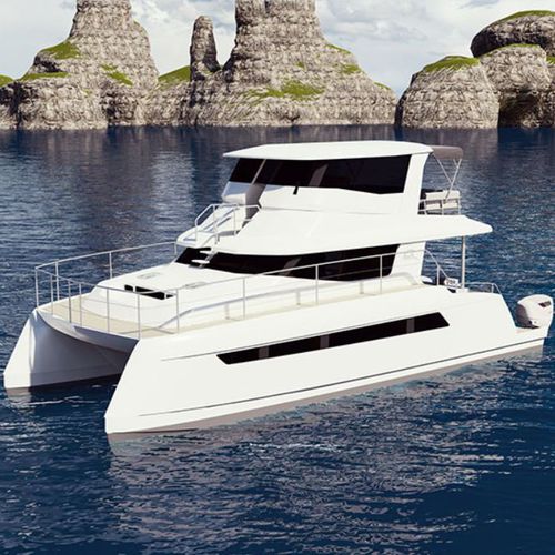 Cabinato catamarano - 40 OB - Powerplay Power Catamarans - fuoribordo / a benzina / elettrico