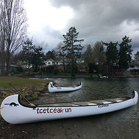 Canoa multiuso - Voyageur II - Clipper Canoes - 10 posti / bianca / gialla
