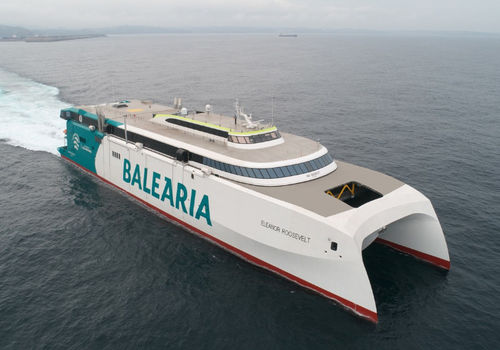 Traghetto passeggeri Ro-Pax - Eleanor Roosevelt - Incat Crowther - catamarano / Bureau Veritas / in alluminio