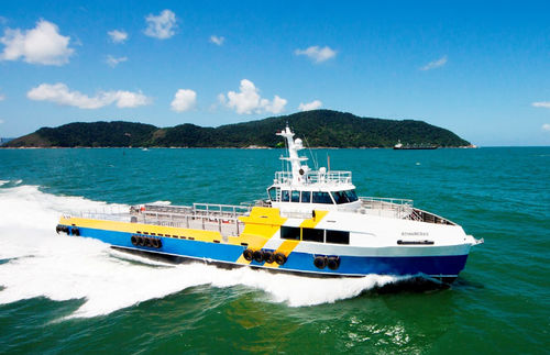 Nave di supporto offshore di supporto - BS Camburi - Incat Crowther - RINA / in alluminio