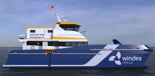 Nave per trasporto equipaggio - IC21049 - Incat Crowther - per parco eolico / catamarano / in alluminio