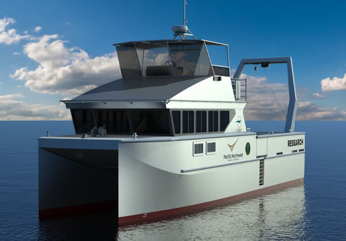 Barca professionale barca per la ricerca scientifica - IC21196 - Incat Crowther - catamarano / entrobordo / in alluminio