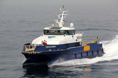 Nave di supporto offshore per il trasporto dell'equipaggio - Topaz Zenith - Incat Crowther - in alluminio