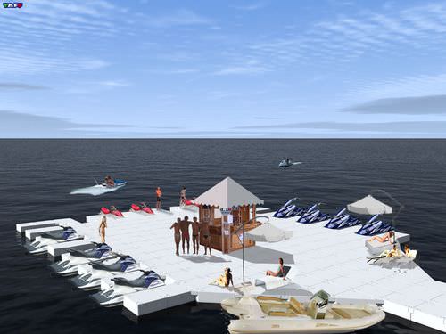 Pontile galleggiante - TAFF - Modular Floating System - modulare / di ormeggio / per jet-ski