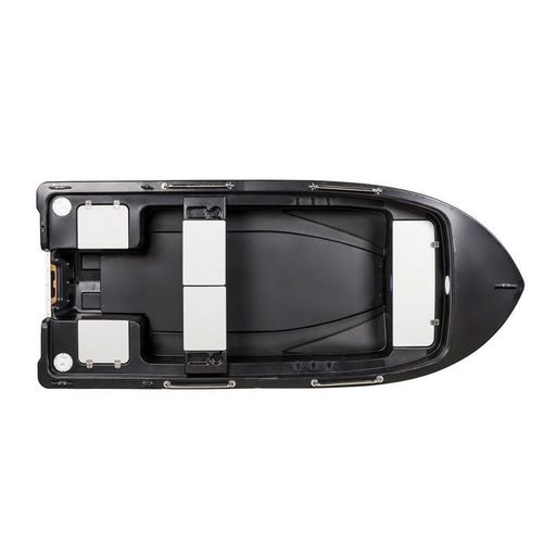 Lancia fuoribordo - AQUA BLACK BASS 370 - RIGIFLEX SAS - open / da pesca sportiva