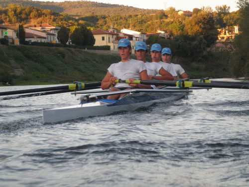 Barca da canottaggio da regata - Wing Series - SALANI costruzioni nautiche S.n.c. - quattro di coppia / senza timoniere