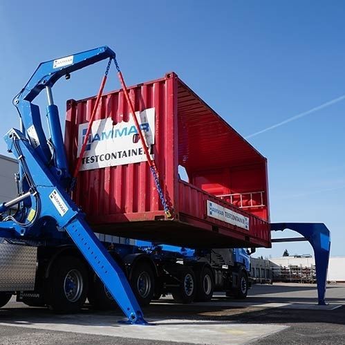 Carrello portacontainer - 119 series - Hammar - per cantiere navale / per terminale portuario / a 2 assi