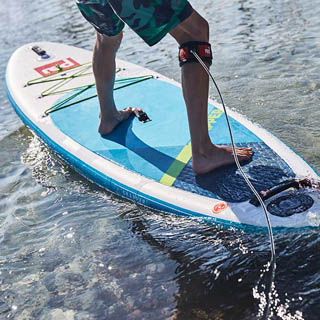 Leash per stand-up paddle-board - 10' SURF  - Red Paddle