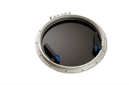 Passauomo rotondo - Gebo Marine Glazing B.V. - per barca / apribile / con griglia di ventilazione