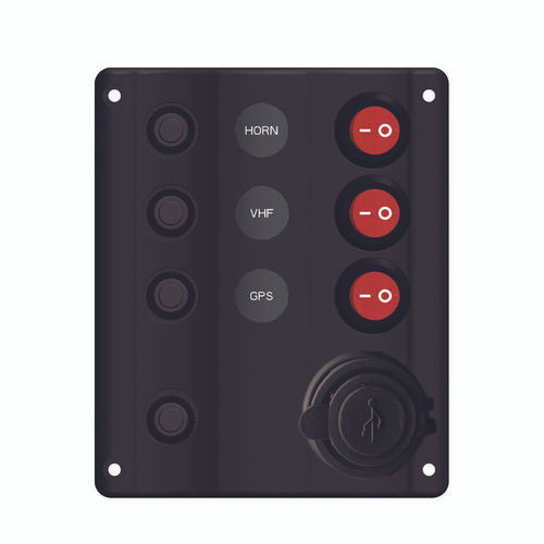 Quadro elettrico per barca - 10027-BKUAC - AAA WORLD-WIDE ENTERPRISES LTD. - a tenuta stagna / con porta USB