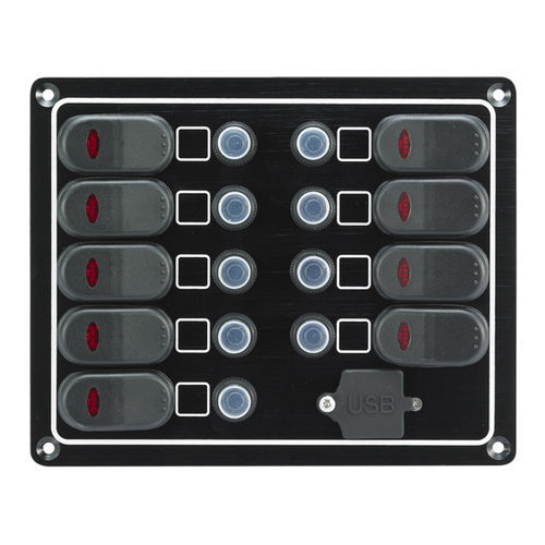 Quadro elettrico per barca - 10263-BK - AAA WORLD-WIDE ENTERPRISES LTD. - di corrente / a tenuta stagna / con porta USB