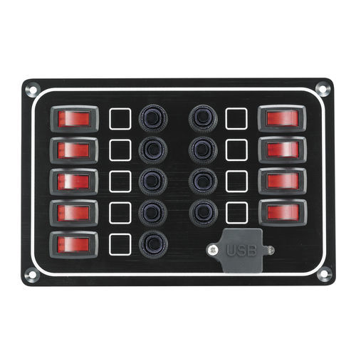 Quadro elettrico per barca - 10266-BK - AAA WORLD-WIDE ENTERPRISES LTD. - di corrente / a tenuta stagna / con porta USB