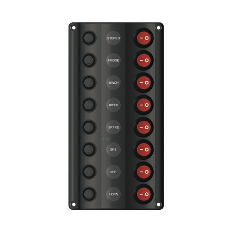 Quadro elettrico per barca - 10028-BK - AAA WORLD-WIDE ENTERPRISES LTD. - di corrente