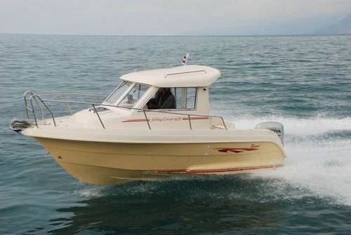 Cabin-cruiser fuoribordo - 660 CRUISER XS - Karel Boats - hard-top / con cabina di pilotaggio / da pesca sportiva