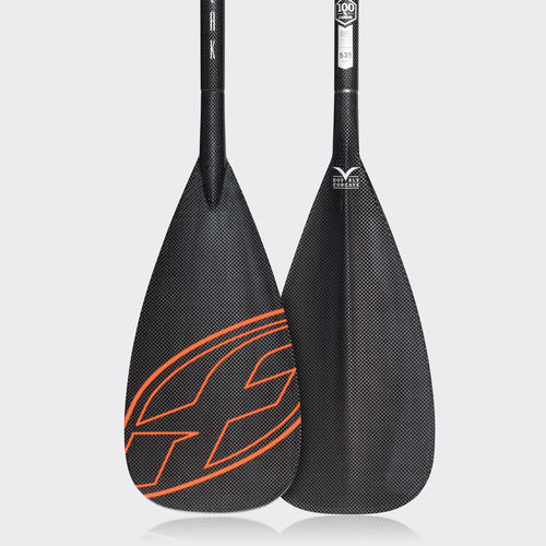 Pagaia per stand-up paddle-board - PEAK 100% CARBON  - F-one SUP - da turismo / asimmetrica / singola