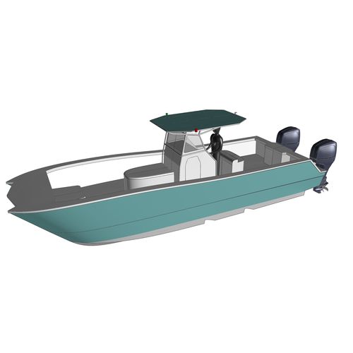 Barca open da pesca sportiva - RIDER SF 31 - RIDER MARINE - catamarano / fuoribordo / bimotore