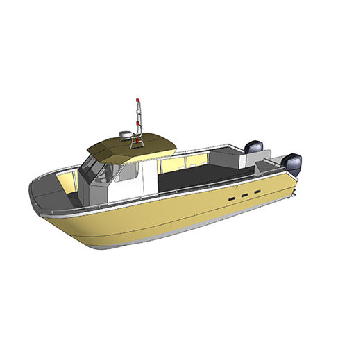 Barca professionale taxi acqueo - RIDER CS31 - CASEYEUR - RIDER MARINE - barca da pesca professionale / fuoribordo